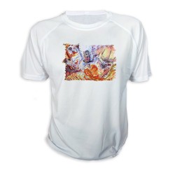 CAMISETA kaido vs luffy serie one piece luna wano younkou personalizada