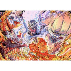 TAZA MÁGICA kaido vs luffy serie one piece luna wano younkou personalizada
