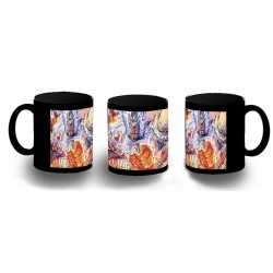 TAZA COMPLETAMENTE NEGRA kaido vs luffy serie one piece luna wano younkou personalizada