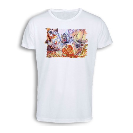 CAMISETA TACTO ALGODÓN kaido vs luffy serie one piece luna wano younkou cómoda personalizada