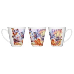 TAZA CÓNICA kaido vs luffy serie one piece luna wano younkou conica personalizada
