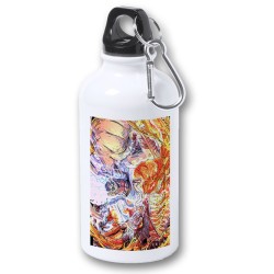 BIDON 400ML METALICO kaido vs luffy serie one piece luna wano younkou para viaje y deporte