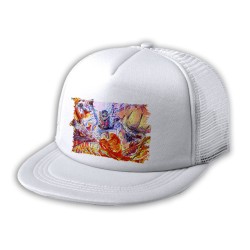 GORRA 5 PANELES REDECILLA TRASERA kaido vs luffy serie one piece luna wano younkou estilo rapero