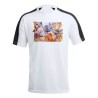 CAMISETA TÉCNICA FRANJA MANGAS NEGRA kaido vs luffy serie one piece luna wano younkou personalizada