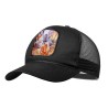 GORRA NEGRA CON REJILLA kaido vs luffy serie one piece luna wano younkou moda deporte