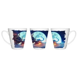 TAZA CÓNICA luffy vs kaido...