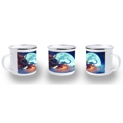 TAZA METALICA luffy vs...