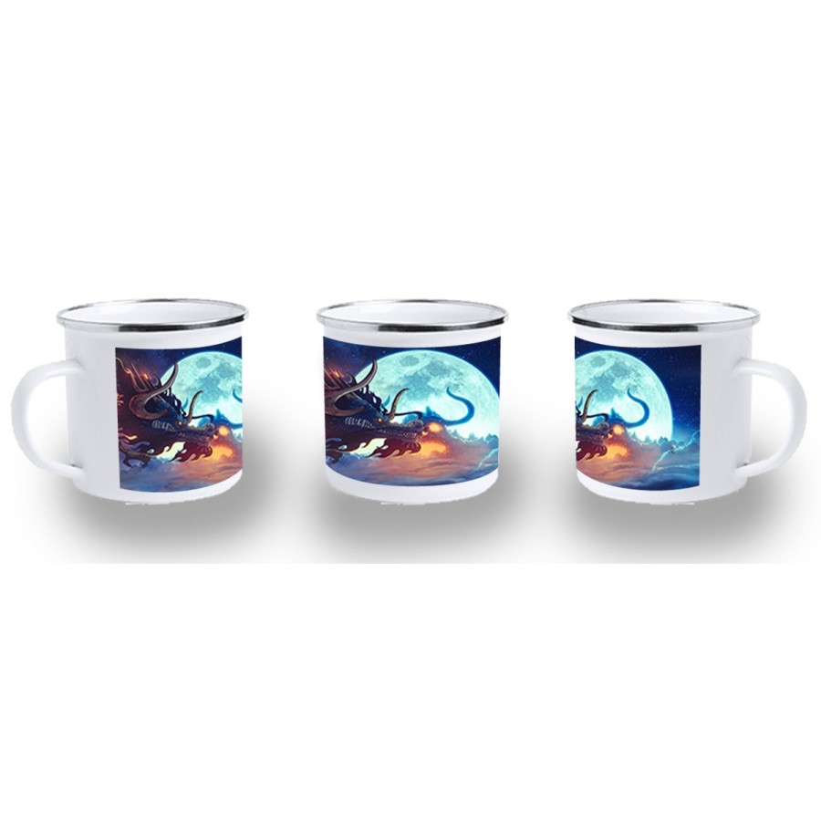 TAZA METALICA luffy vs kaido one piece luna wano younkou metal personalizada