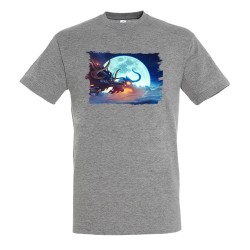 CAMISETA GRIS MEZCLA luffy...