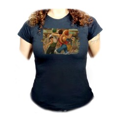 CAMISETA NEGRA MUJER one...