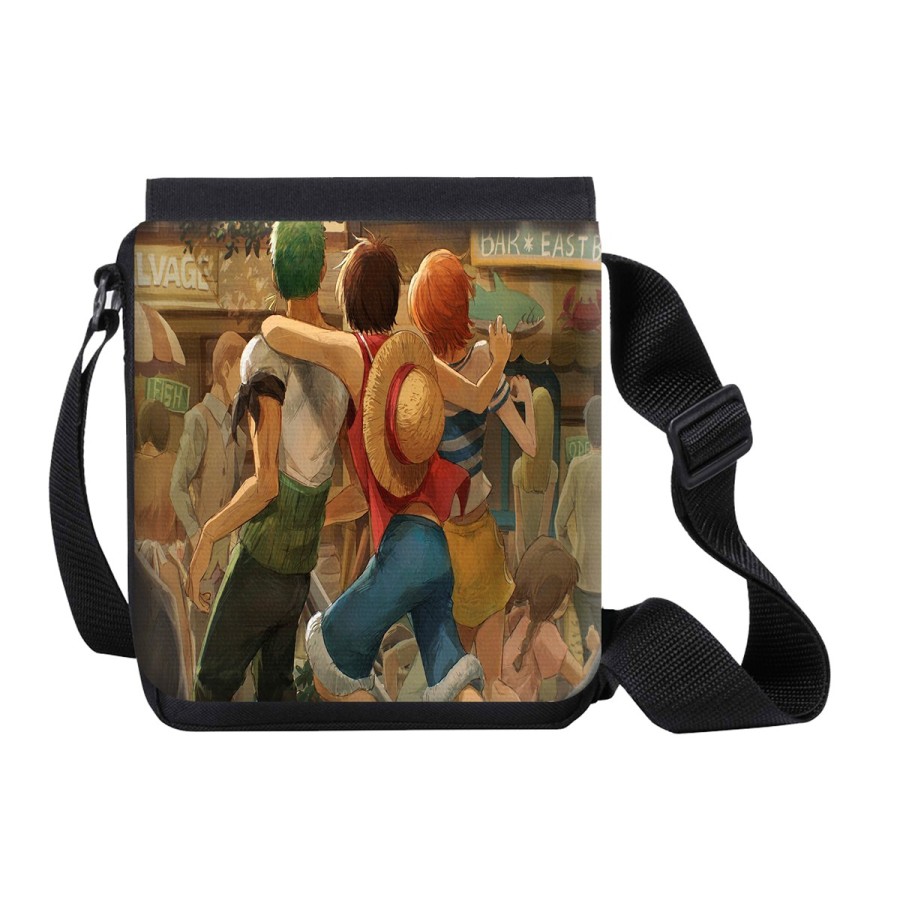 BANDOLERA PEQUEÑA one piece mugiwara east blue piratas zoro nami luffy bolso personalizada