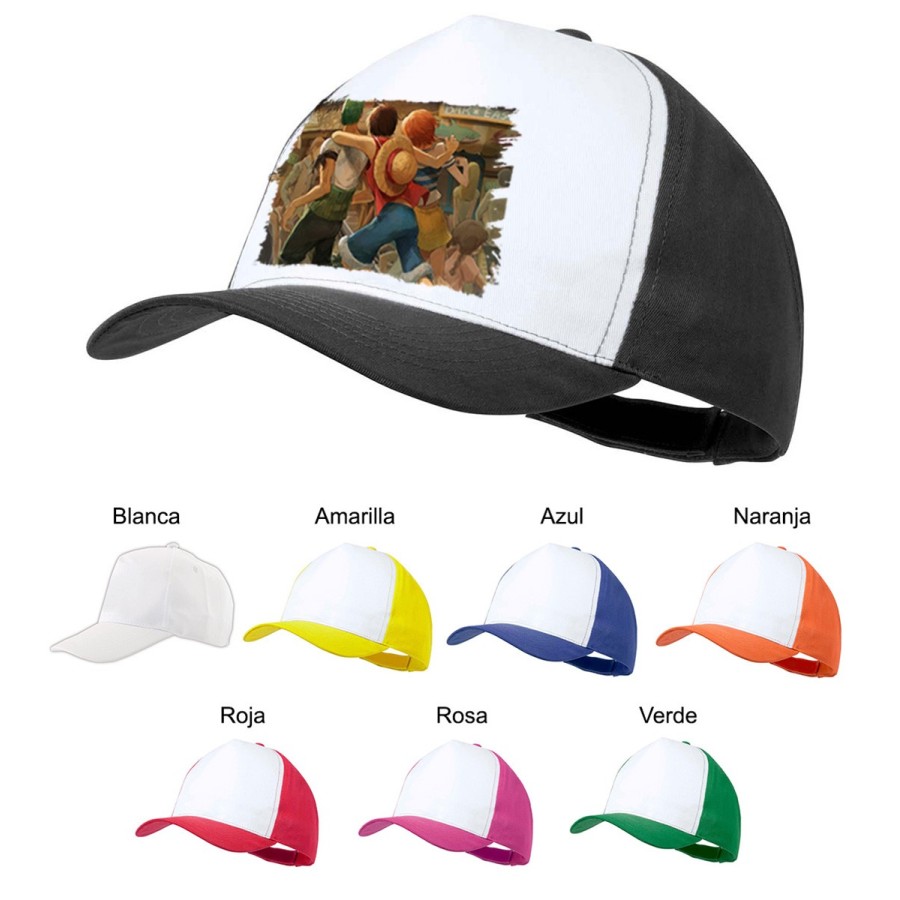 GORRA COLORES one piece mugiwara east blue piratas zoro nami luffy color personalizada