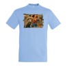 CAMISETA AZUL CIELO one piece mugiwara east blue piratas zoro nami luffy moda verano personalizada
