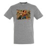 CAMISETA GRIS MEZCLA one piece mugiwara east blue piratas zoro nami luffy moda verano personalizada