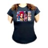 CAMISETA NEGRA MUJER one piece nuevos younkous buggy shanks teach luffy oferta personalizada