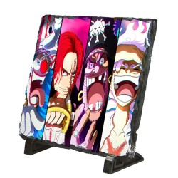 PLACA PIZARRA one piece nuevos younkous buggy shanks teach luffy portafotos portafoto