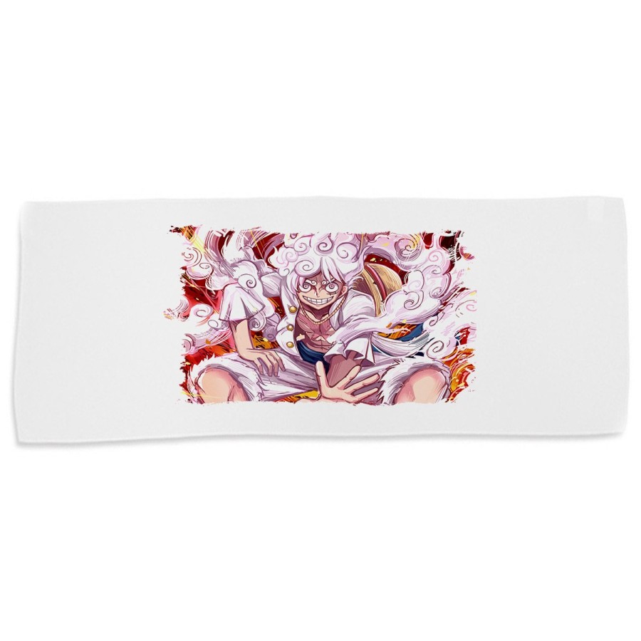 TOALLA GIMNASIO GYM ABSORBENTE one piece luffy forma gear 5 hito no mi pirata nika suave con bolsita