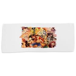 TOALLA GIMNASIO GYM ABSORBENTE one piece personajes saga piratas trafalgar zoro suave con bolsita