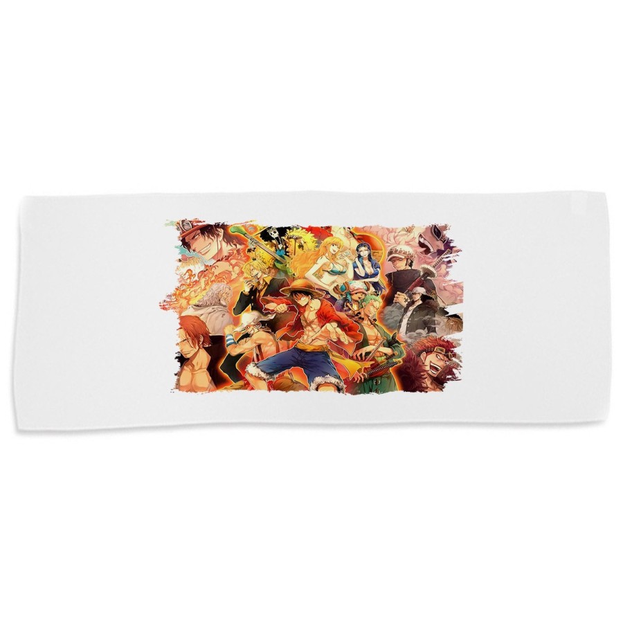 TOALLA GIMNASIO GYM ABSORBENTE one piece personajes saga piratas trafalgar zoro suave con bolsita