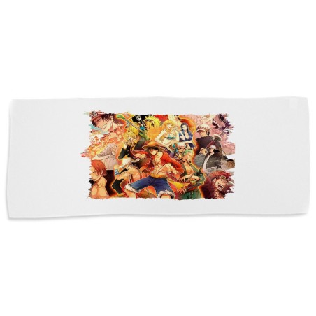 TOALLA GIMNASIO GYM ABSORBENTE one piece personajes saga piratas trafalgar zoro suave con bolsita