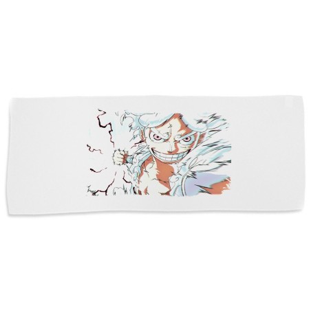 TOALLA GIMNASIO GYM ABSORBENTE luffy nika one piece mugiwara rey pirata transformacion suave con bolsita