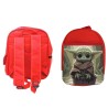 PACK MOCHILA ROJA Y ESTUCHE bebe alien maestro serie galaxia planeta material escolar