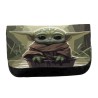 ESTUCHE NECESER DE LONA bebe alien maestro serie galaxia planeta unisex negro monedero billetera