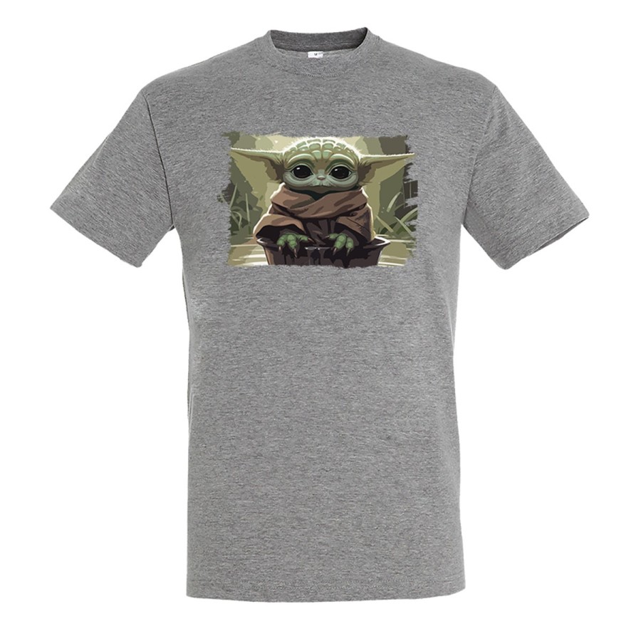 CAMISETA GRIS MEZCLA bebe alien maestro serie galaxia planeta moda verano personalizada