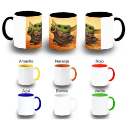 TAZA COLORES bebe alien...