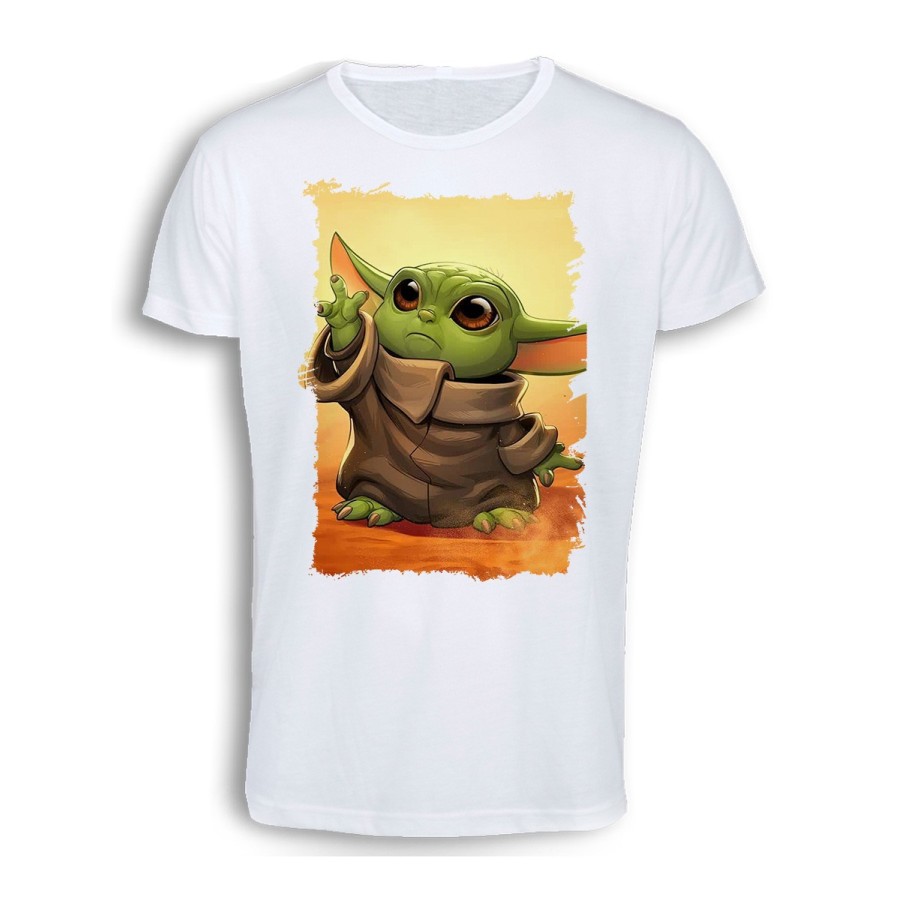 CAMISETA TACTO ALGODÓN bebe alien maestro serie guerra galaxia universo cómoda personalizada