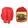 MOCHILA ROJA bebe alien maestro serie guerra galaxia universo backpack rucksak