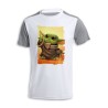 CAMISETA DISEÑO BICOLOR bebe alien maestro serie guerra galaxia universo personalizada