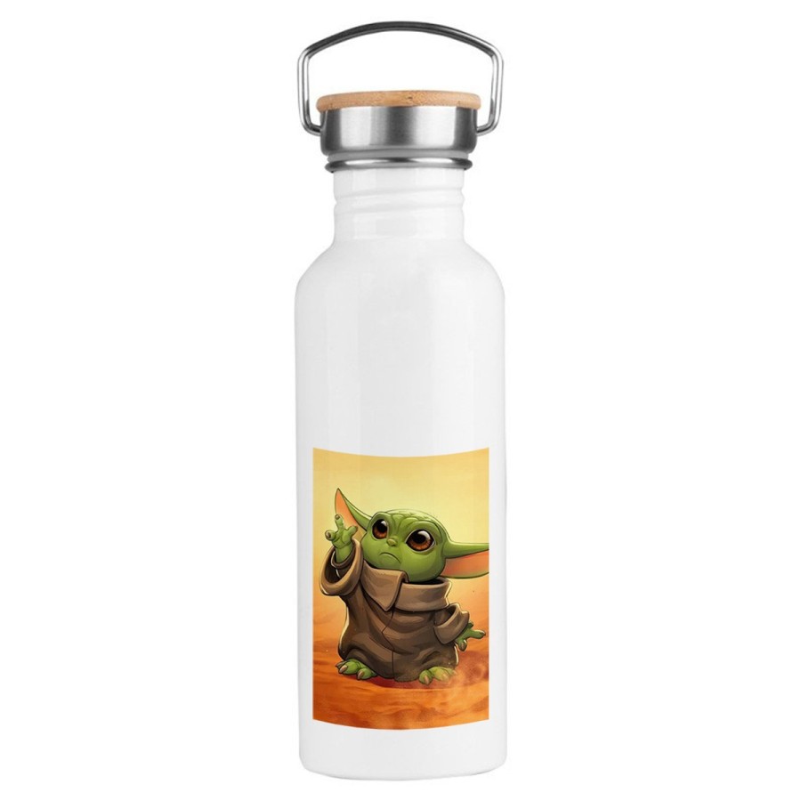 BIDON 750 ML ACERO INOXIDABLE ESTILO RETRO bebe alien maestro serie guerra galaxia universo deporte deportivo botella