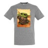 CAMISETA GRIS MEZCLA bebe alien maestro serie guerra galaxia universo moda verano personalizada