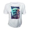 CAMISETA bebe alien maestro sable fuerza galaxia aventura personalizada