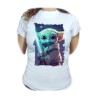 CAMISETA MUJER bebe alien maestro sable fuerza galaxia aventura moda personalizada