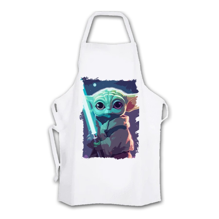 DELANTAL bebe alien maestro sable fuerza galaxia aventura cocina personalizado