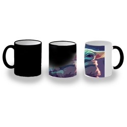 TAZA MÁGICA bebe alien...