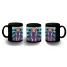 TAZA COMPLETAMENTE NEGRA bebe alien maestro sable fuerza galaxia aventura personalizada