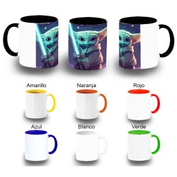 TAZA COLORES bebe alien...