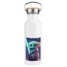 BIDON 750 ML ACERO INOXIDABLE ESTILO RETRO bebe alien maestro sable fuerza galaxia aventura deporte deportivo botella