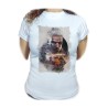 CAMISETA MUJER cazador recompensas medieval brujo guerrero folclore moda personalizada