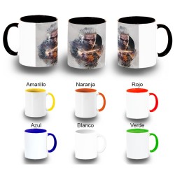 TAZA COLORES cazador...