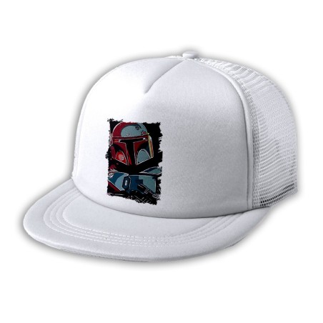 GORRA 5 PANELES REDECILLA TRASERA cazador de recompensas elite heroe galaxia guerra estilo rapero