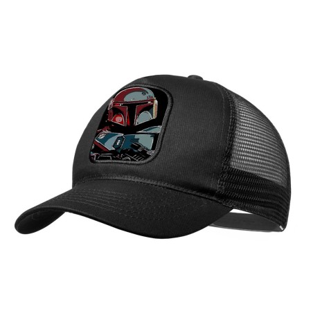 GORRA NEGRA CON REJILLA cazador de recompensas elite heroe galaxia guerra moda deporte