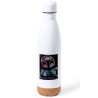 BIDON 750 ML ACERO INOXIDABLE ADORNO DE CORCHO cazador de recompensas elite heroe galaxia guerra tapon botella