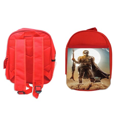 MOCHILA ROJA mercenario de elite heroe de la galaxia guerra backpack rucksak