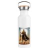 BIDON 750 ML ACERO INOXIDABLE ESTILO RETRO mercenario de elite heroe de la galaxia guerra deporte deportivo botella