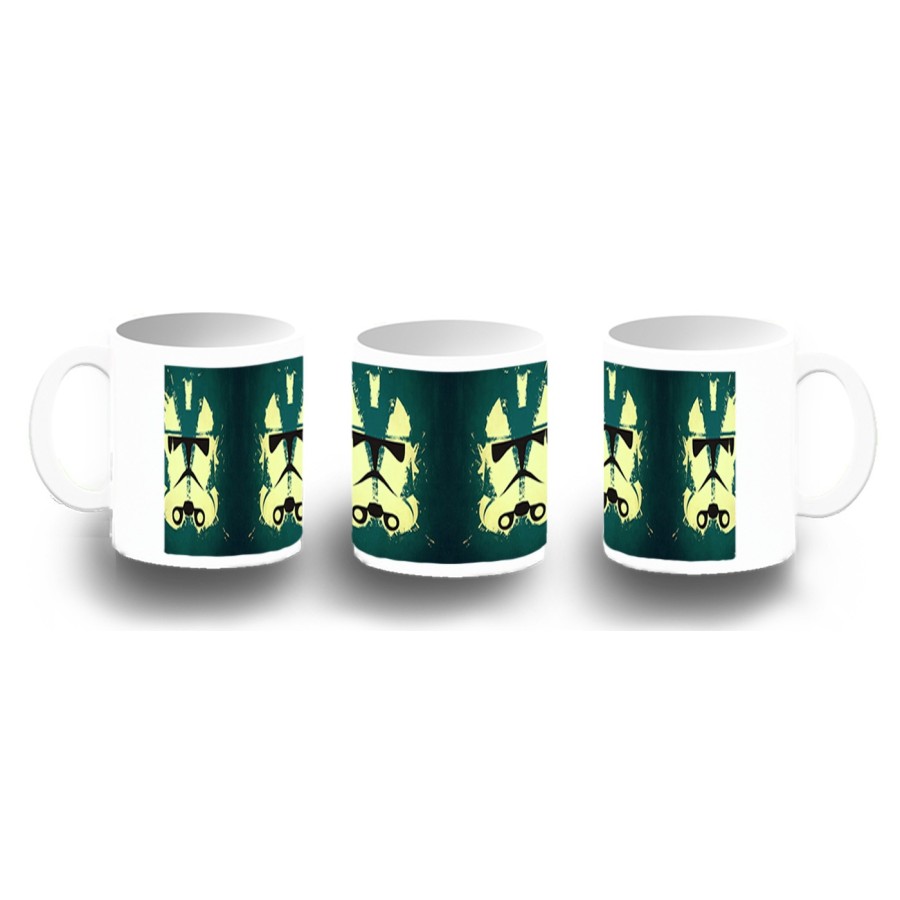 TAZA FOTOLUMINISCENTE guardia guerra galaxia casco guerrero BRILLA OSCURIDAD