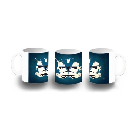 TAZA DE PLASTICO guardia guerra galaxia casco guerrero niños personalizada